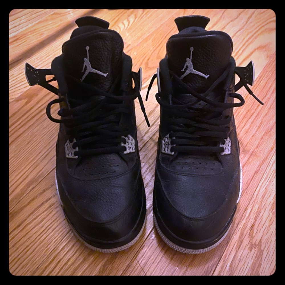 Black and grey Jordan’s
